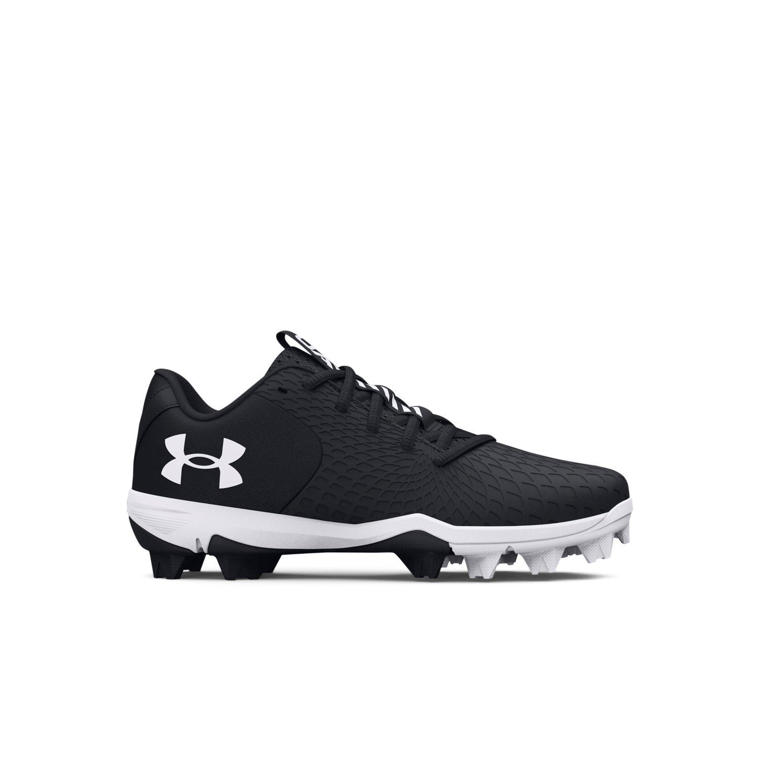 Under Armour Glyde 2 RM Jr. "Black/White" Preschool Girls' Softball Cleat